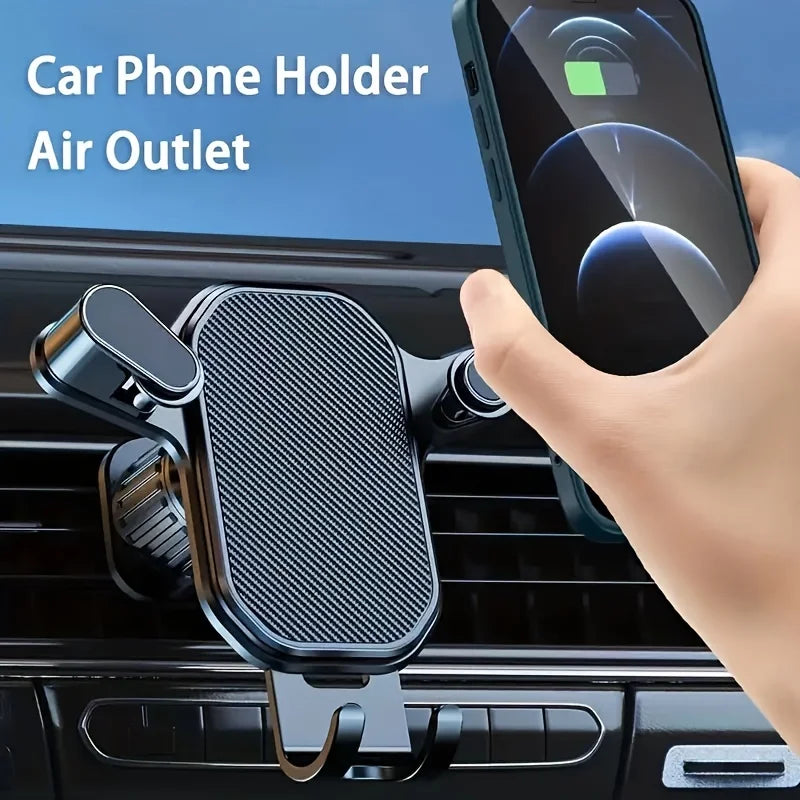 Universal Car Air Vent Phone Holder Clip Mount – Fits 4.7–6.7 in (≈11.9–17.0 cm) Smartphones