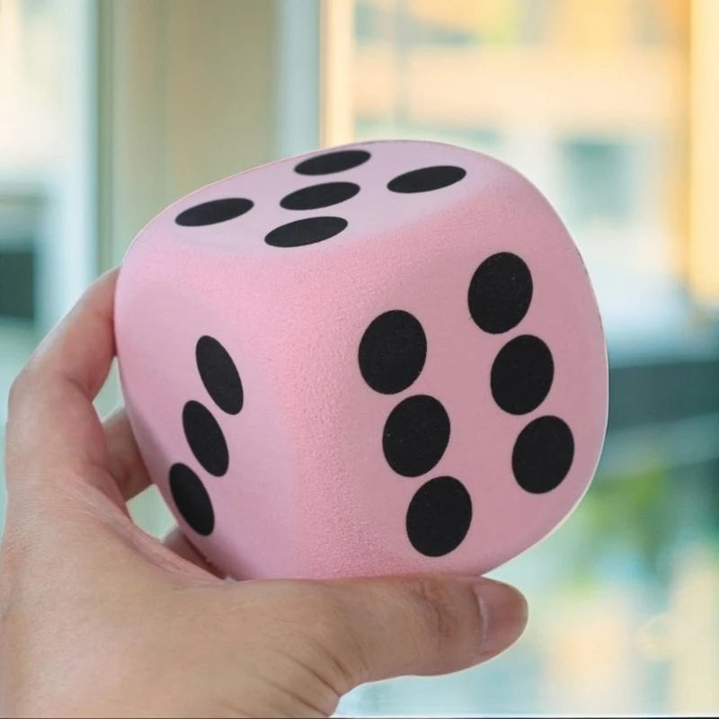 8cm Soft Foam Dice (3.15 in) – Large Six-Sided Counting Toy for Kids, Classroom Math Learning Aid