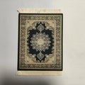 Woven Persian Flower Mouse Pad 9.1 x 7.1 in (23 x 18 cm) Non-Slip Rubber Desk Mat with Fringe — Retro Style