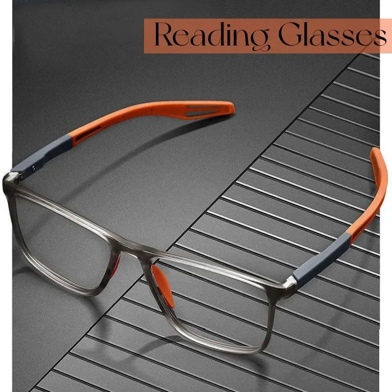 Anti-Blue Light Ultralight TR90 Reading Glasses for Men & Women Sport Presbyopia Optical Eyewear +0.0 to +4.0 Diopters