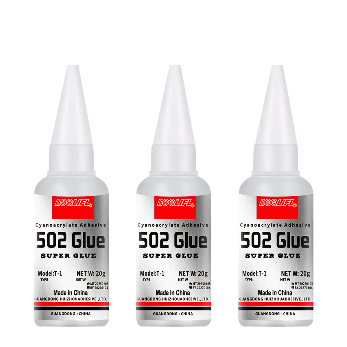 502 Super Strong Quick-Drying Glue for Plastic, Wood, Metal & Ceramic – Clear Low-Odor Adhesive, 20ml (0.68 fl oz)