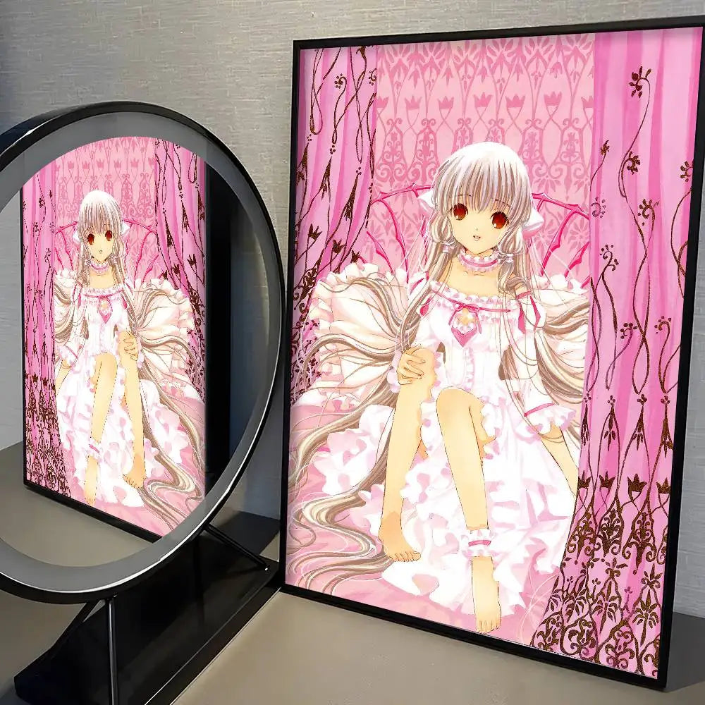 Kawaii Anime Girl Poster – High-Quality Cute Manga Wall Art Print for Bedroom, Living Room & Bar