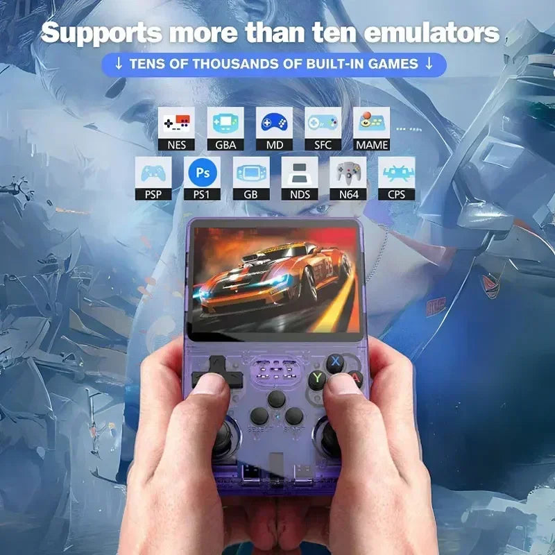 Retro Handheld Game Console 3.5-Inch IPS 640x480, 15,000+ Classic Games, 3200mAh Battery, Bluetooth Portable Pocket Player