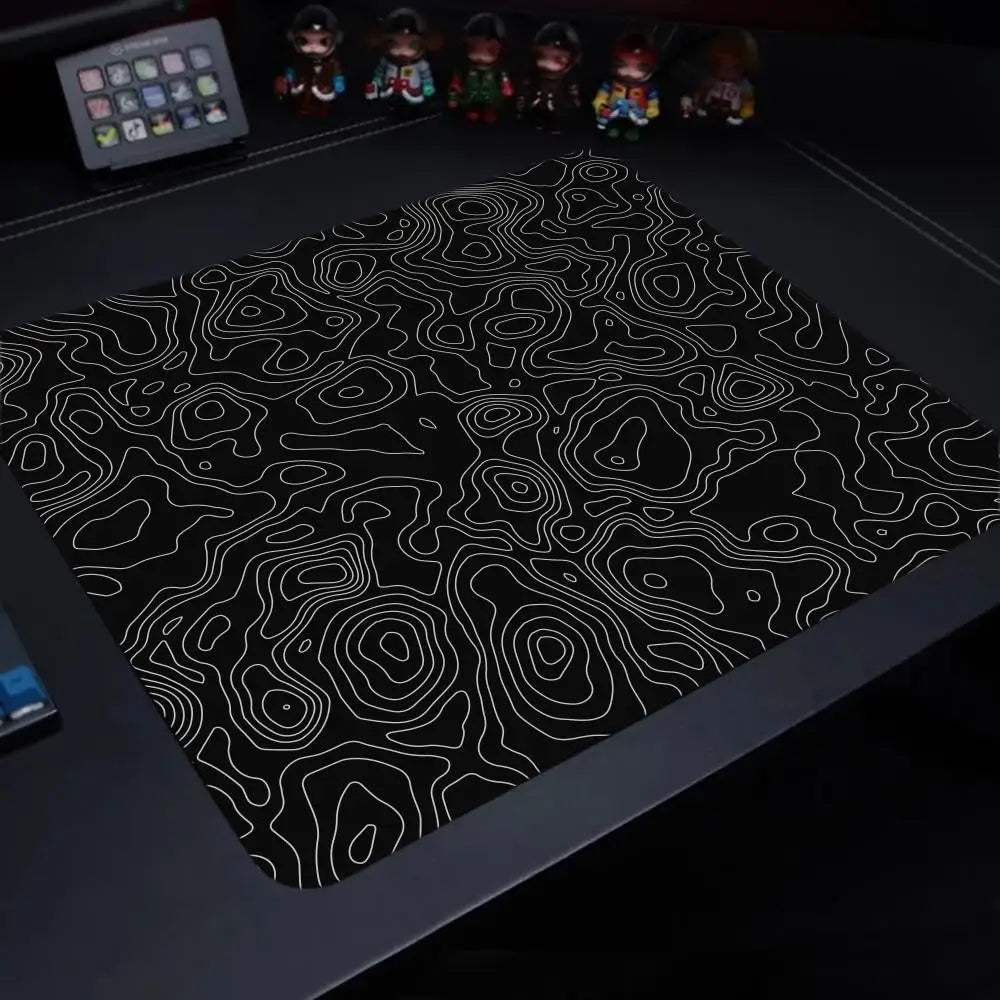 Fluid Mouse Pad – Anti-Slip Rubber Gaming & Office Desk Pad, Multiple Sizes (Small to XL), Smooth Cloth Surface