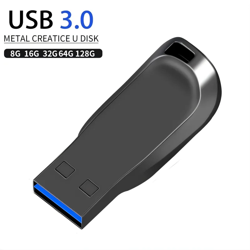 High-Speed Metal USB 3.0 Flash Drive – Waterproof USB Stick with OTG Support, 8GB–128GB