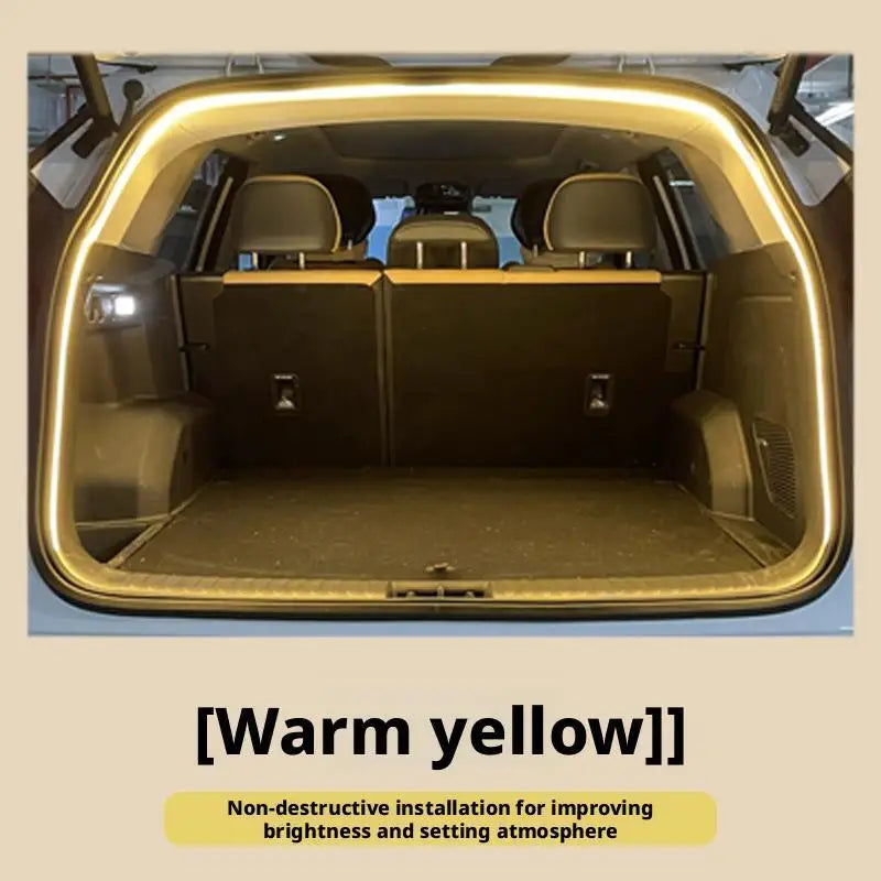 Sensor Trunk LED Light Strip – Motion-Activated Rear Trunk Atmosphere Lamp, Bendable Auto Interior LED Bar