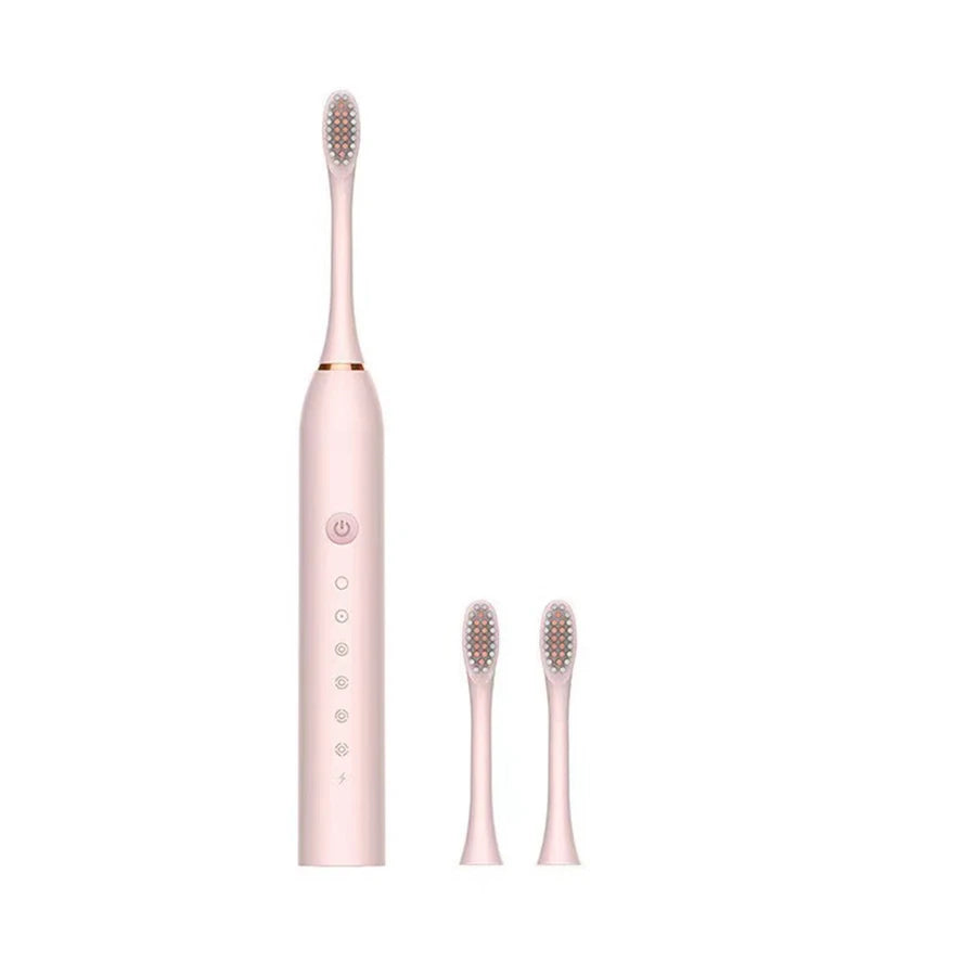 Sonic Electric Toothbrush for Adults — IPX7 Waterproof, USB Rechargeable, Soft Bristle Heads, 30K–50K VPM, 4+ Modes, 2-Min Timer, Includes 3 Brush Heads
