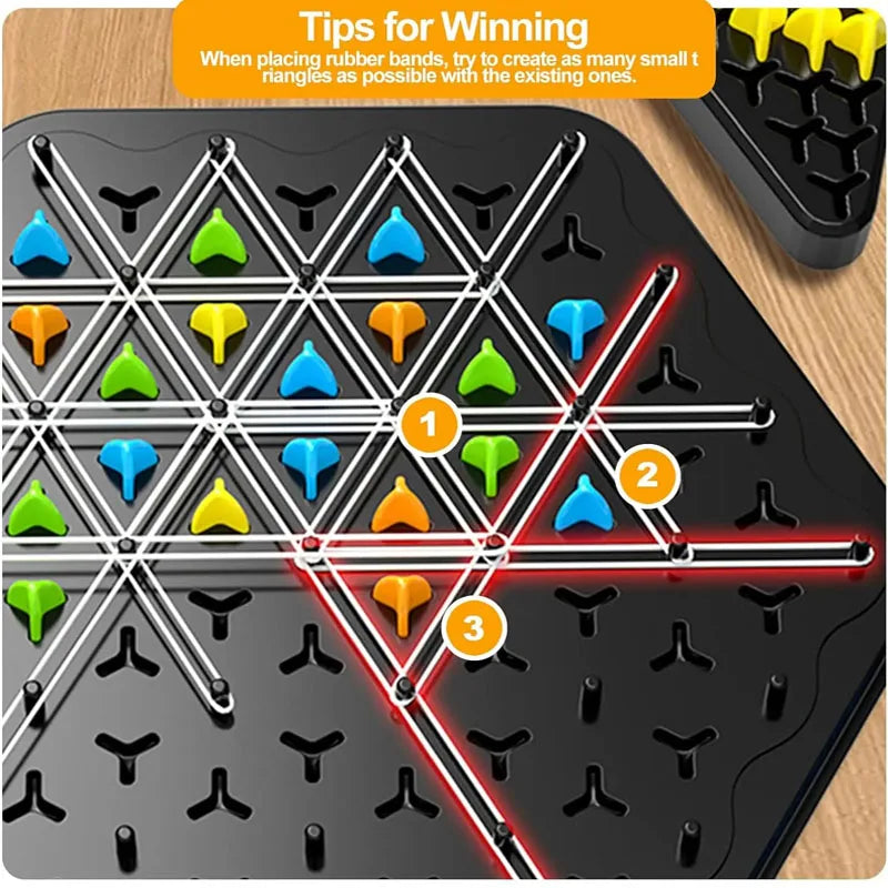 Triangle Chess Duel Strategy Board Game — Family Logic Tabletop Game for Kids & Adults