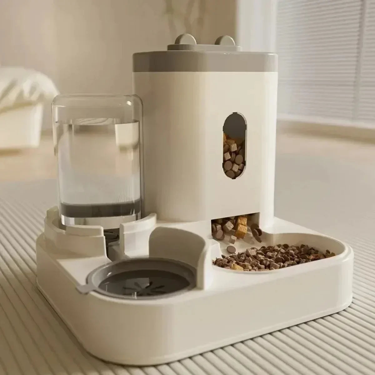 Automatic Gravity Pet Feeder with Water Fountain – Large Capacity Dog & Cat Food Dispenser