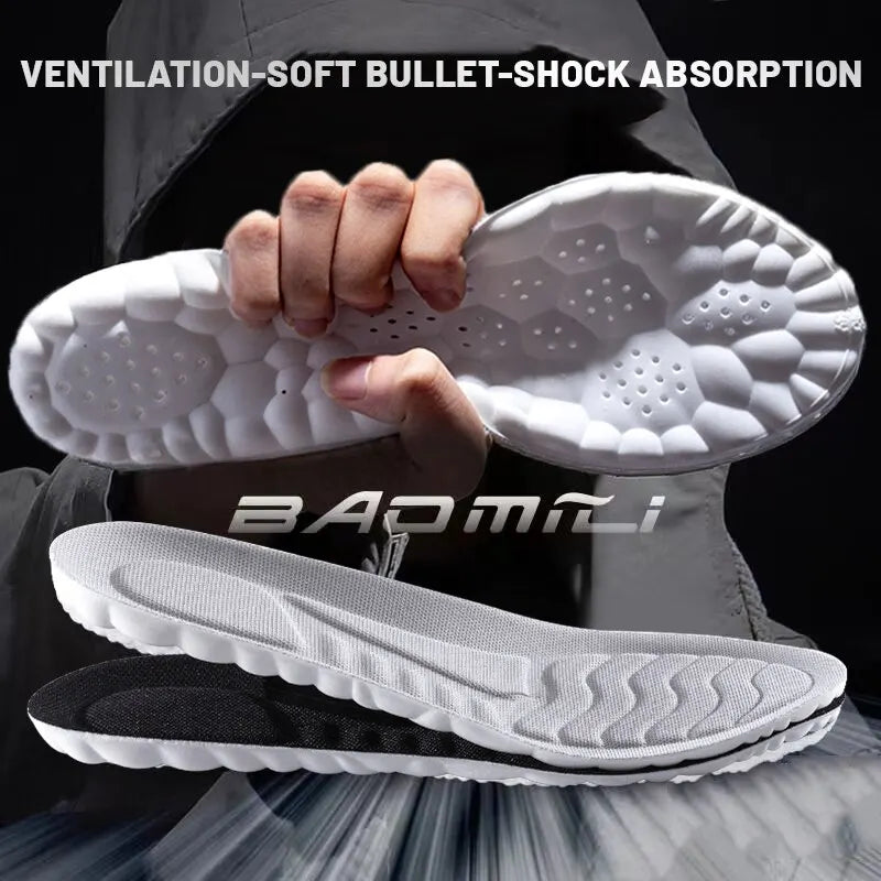 5D PU Sports Insoles – Breathable Shock-Absorbent Arch Support Orthopedic Inserts, Cut-to-Fit (Fits EU35–46 / 225–280 mm | 8.9–11.0 in)