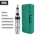 7/12-Piece Portable Reversible Impact Screwdriver Set — Manual & Cordless Driver Kit with Case for Home DIY