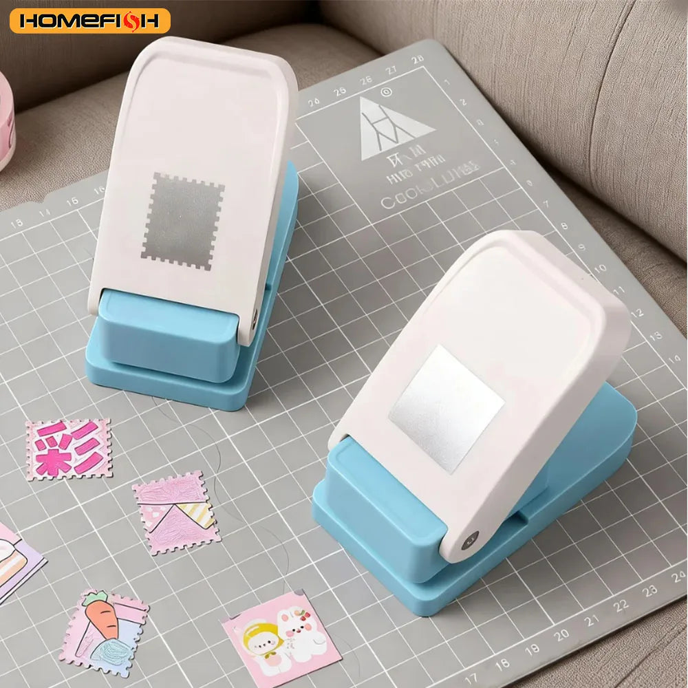 Stamp-Shaped Paper Punch – Portable Hole Punch for Scrapbooking, DIY Card Making & Paper Crafts