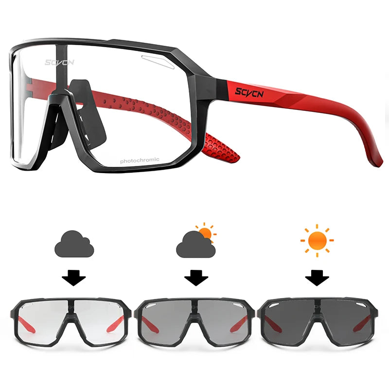 MTB Cycling Sunglasses for Men and Women Photochromic UV400 Road & Mountain Bike Goggles