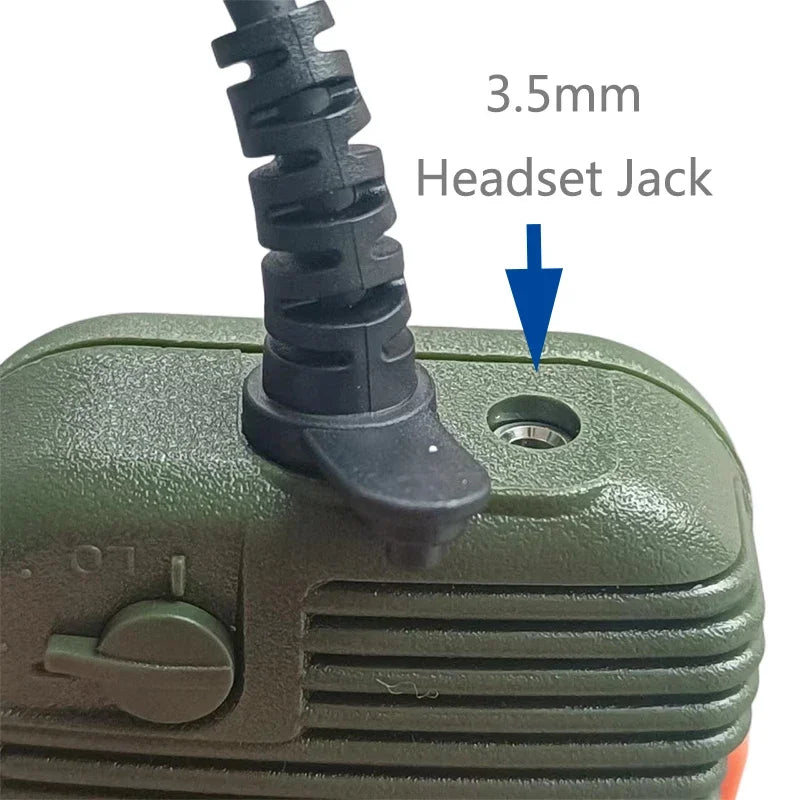 AR-152 PTT Speaker Microphone 2-Pin K-Type Handheld Mic for Two-Way Radios