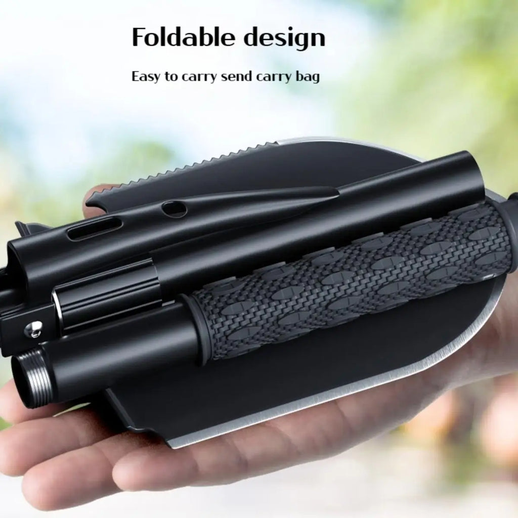 Foldable Camping Shovel 1-Pack Multifunctional Portable Entrenching Tool for Hiking & Outdoor