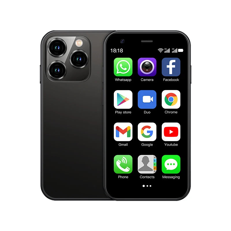 Mini 3.0-inch (7.6 cm) Android 3G WCDMA Smartphone, Dual SIM, WiFi Hotspot, Google Play Pocket Phone