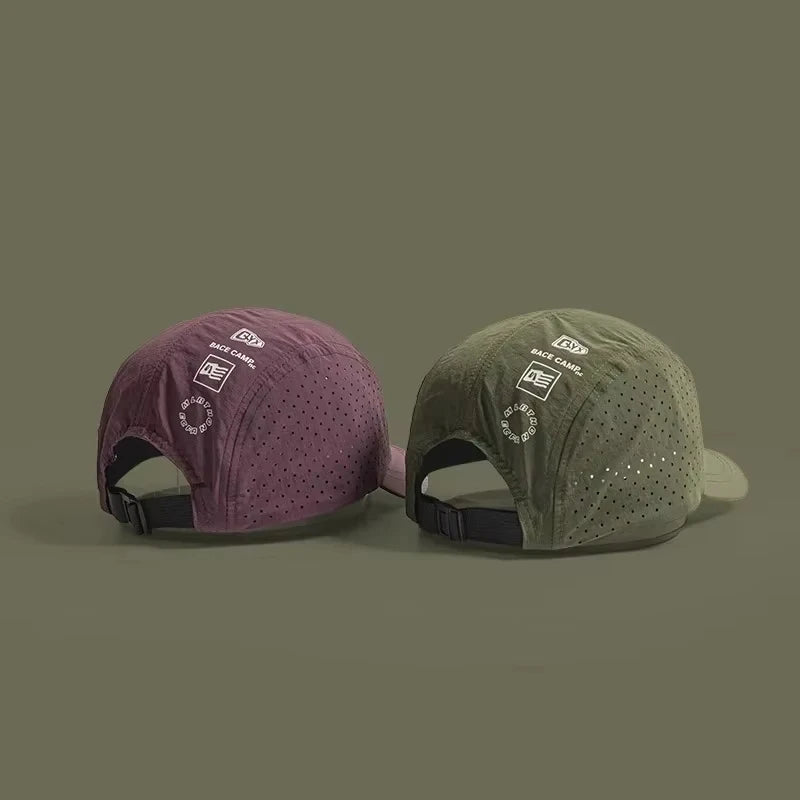 Breathable Unisex Baseball Cap Adjustable (56-60 cm / 22–23.6 in) Quick-Dry Sun Protection Hat for Hiking Golf Camping