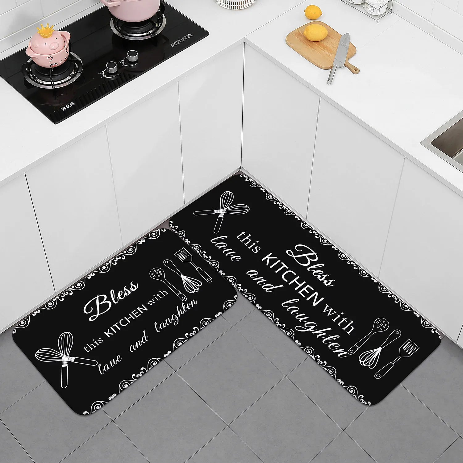 Multi-Purpose Sponge Water Absorption Mat – Anti-Slip, Machine Washable for Kitchen & Bathroom