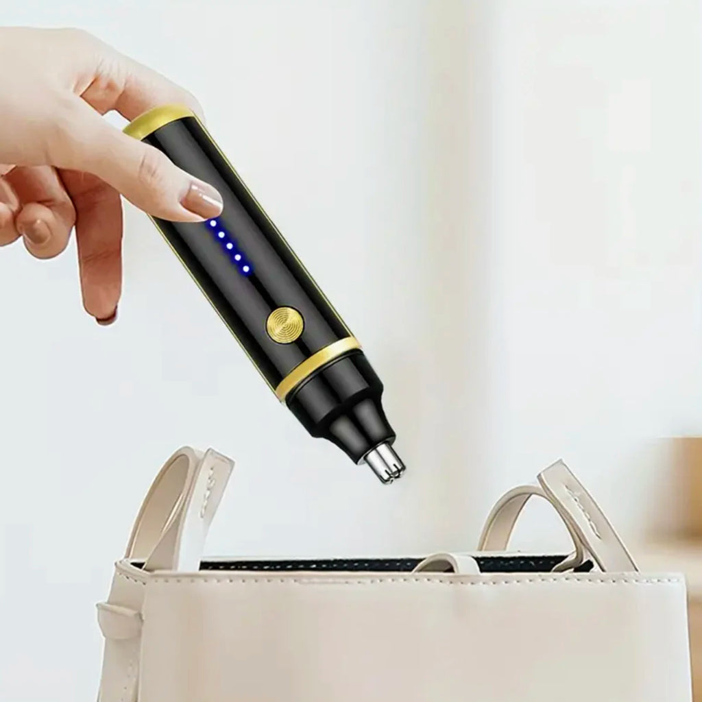 Rechargeable Electric Nose Hair Trimmer - Washable Automatic Painless Unisex Groomer