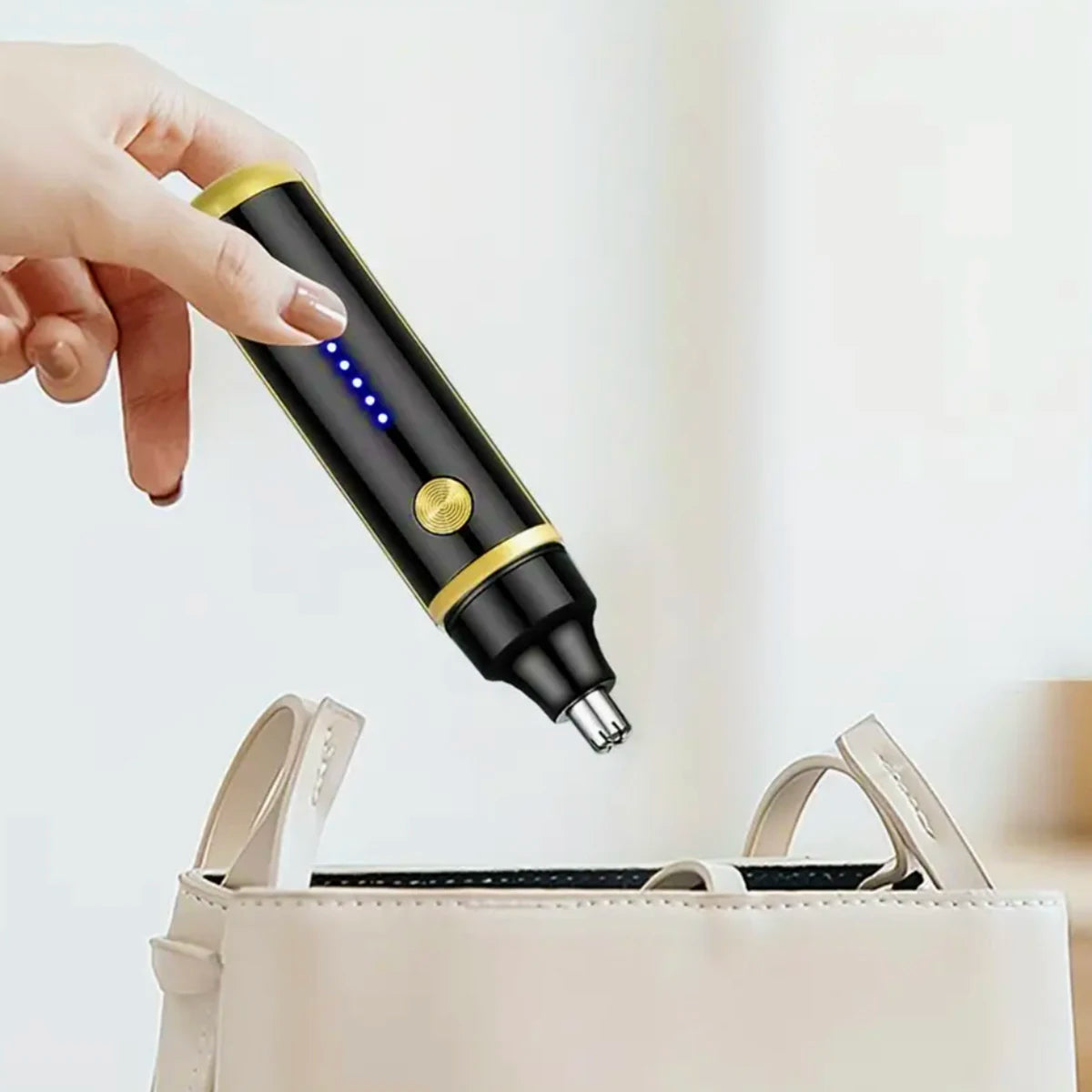 Rechargeable Electric Nose Hair Trimmer - Washable Automatic Painless Unisex Groomer