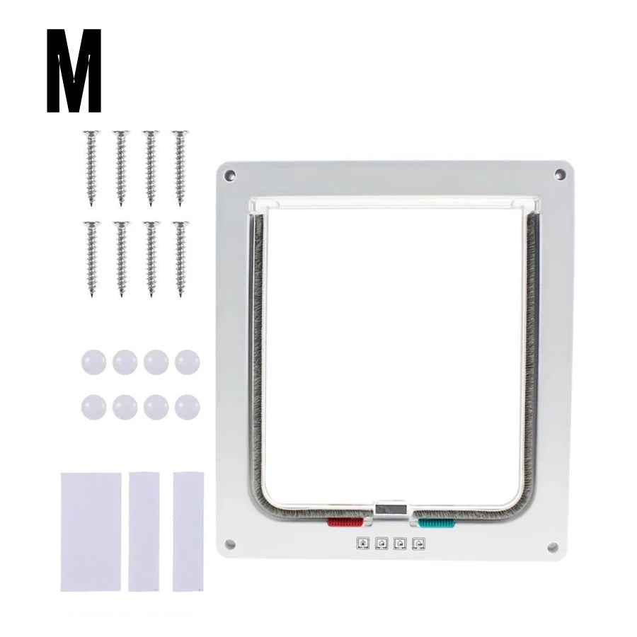 1-Pack Pet Door for Glass & Acrylic Panels — Two-Way Cat & Small Dog Flap