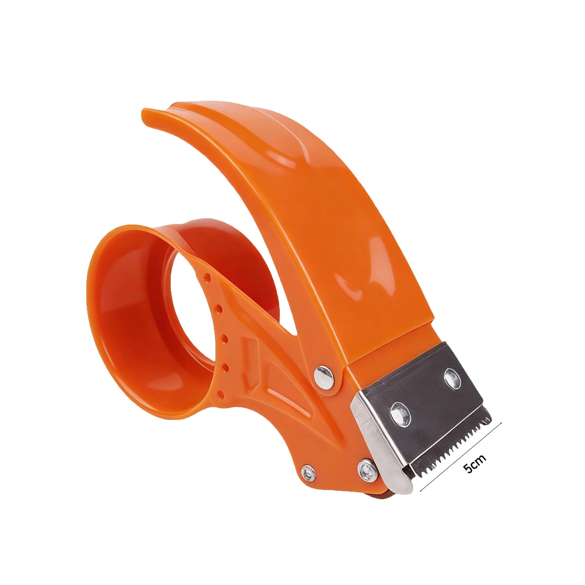 Handheld Metal Shipping Tape Dispenser Cutter — Fits 5 cm (2") & 6 cm (2.36") Tape for Moving, Mailing, Box Sealing