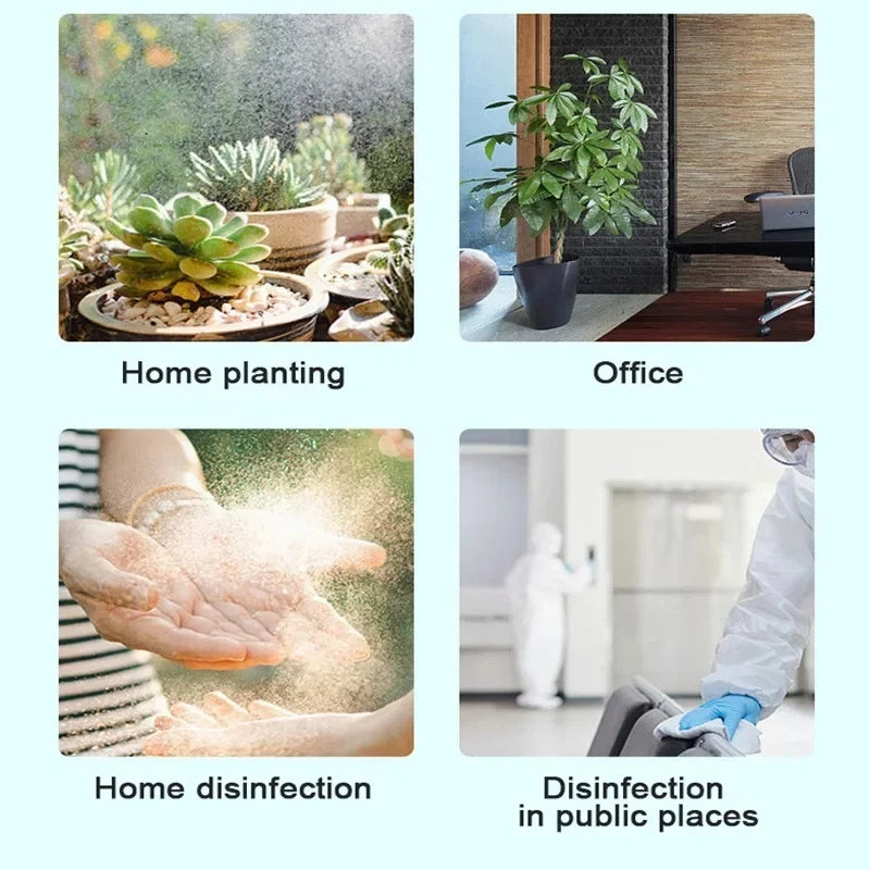 2L Electric Plant Sprayer – Portable USB Rechargeable Automatic Fogger & Sanitizing Watering Sprayer for Indoor/Outdoor Plants