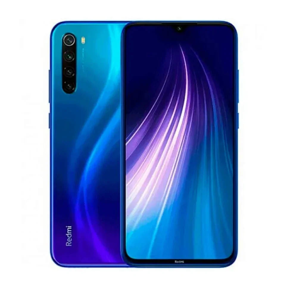 Note 8 Global ROM Smartphone, 6.3" (16.0 cm) FHD+ Waterdrop Display, 48MP Quad Camera, 4000mAh, 4G, Refurbished with Case & Tempered Glass