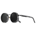 Polarized Round Sunglasses ND9 Adjustable Dimming Unisex Retro Punk Fishing Outdoor Shades UV400