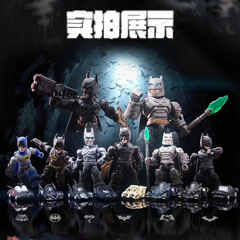 Armored Batman Batmobile Building Block Figures – Blind Box 12-Pc Collectible Toy Gift