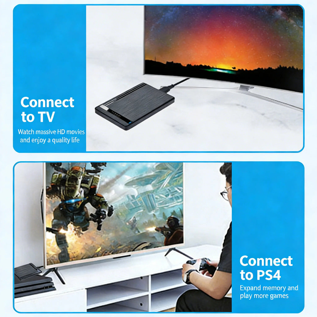 Tool-Free 2.5-Inch (63.5 mm) SATA to USB 3.0 Micro-B External SSD/HDD Enclosure, Plug & Play for Laptop and Desktop