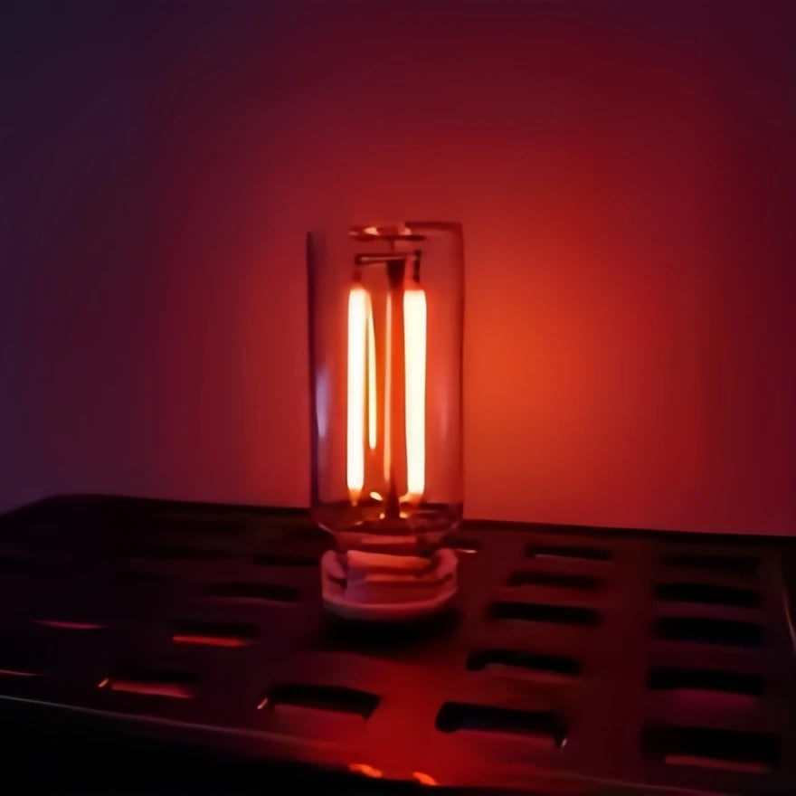 USB Touch LED Glass Night Light – Dimmable Ambient Lamp for Bedroom, Car & Camping