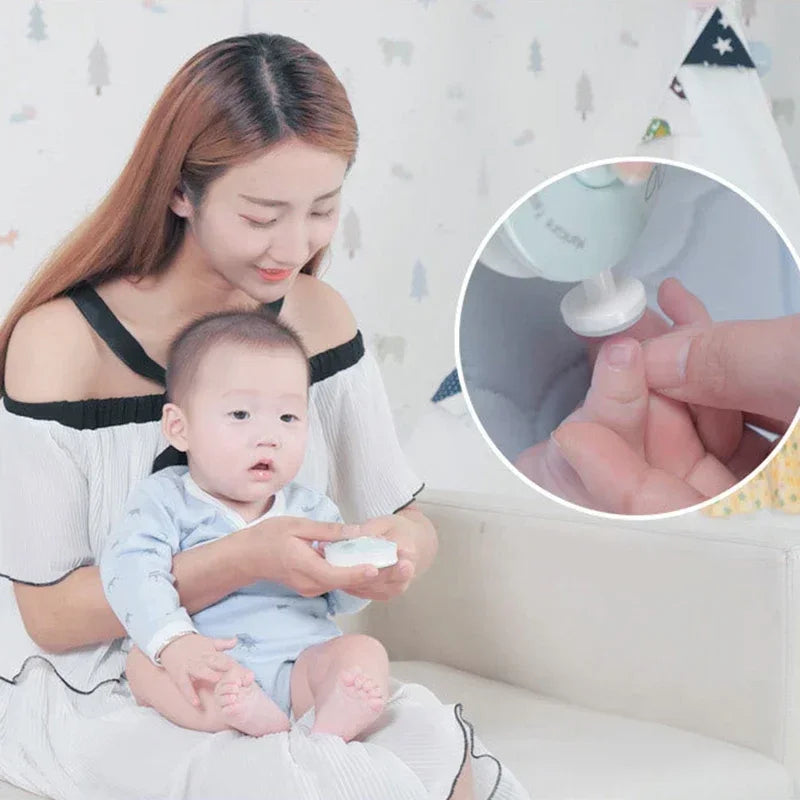 Electric Baby Nail Trimmer & Polisher Kit – Infant Nail Clipper for Newborns and Babies
