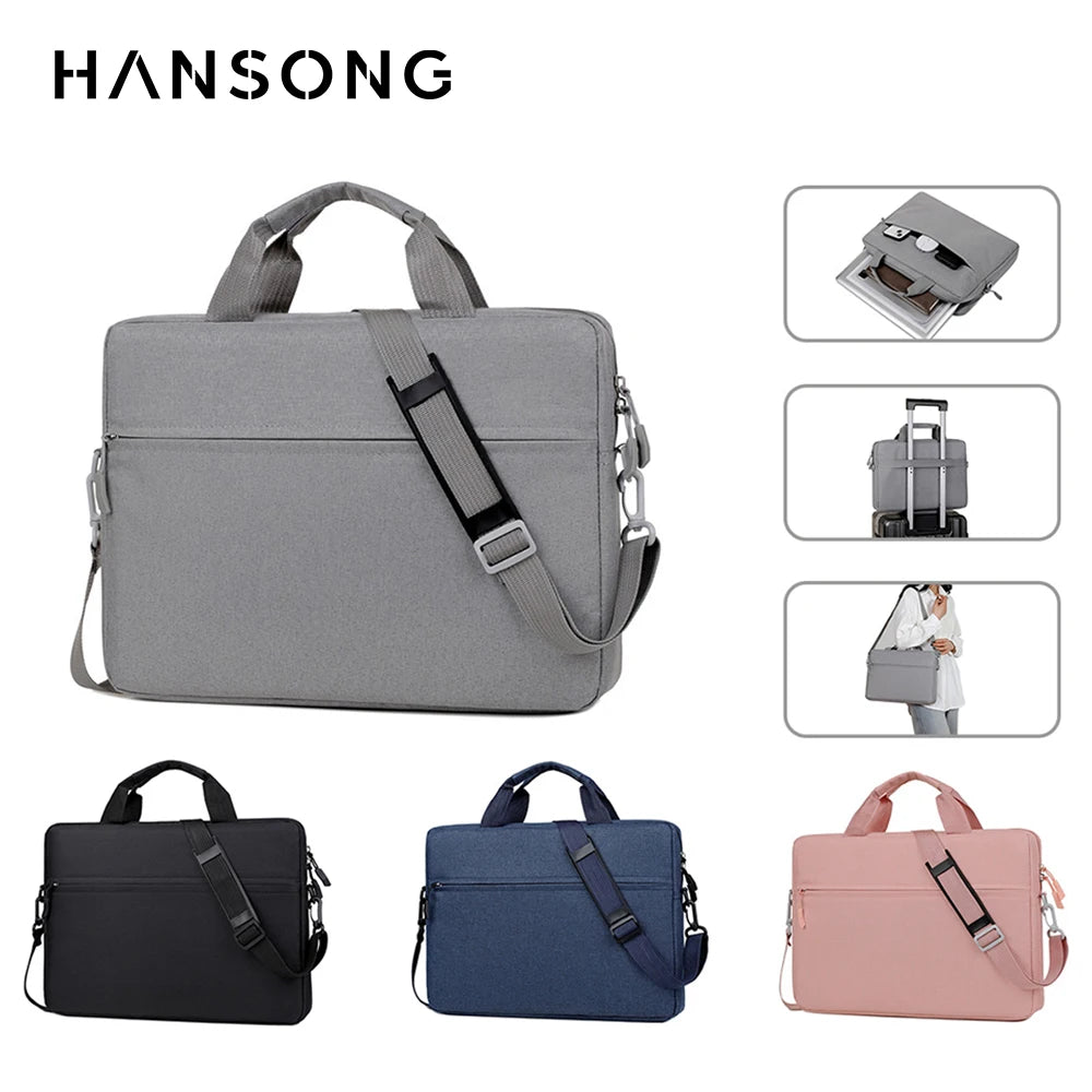Waterproof Laptop Sleeve Messenger 14–15.6 Inch (35.6–39.6 cm) Notebook Case for MacBook Air Pro & Tablets - Portable Travel Carrying Bag