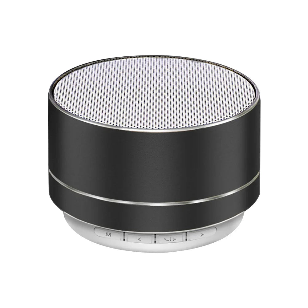 Portable Bluetooth Speaker with Subwoofer Mini Outdoor Stereo Aluminum Alloy TF/SD Card FM Radio