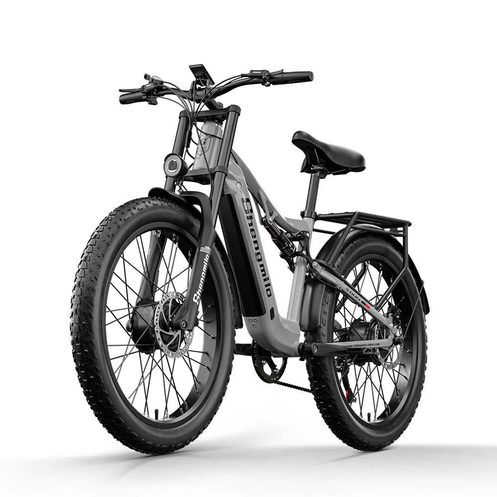 2000W Dual-Motor Electric Mountain Bike 48V 17.5Ah, Dual Suspension, 26-Inch (66 cm) Wheel, 31–60 km Range