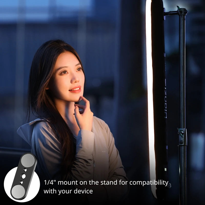 20W Portable Inflatable Air Tube Light Bi-Color 2700K–6500K TPU for Portrait Photography and Live Stream