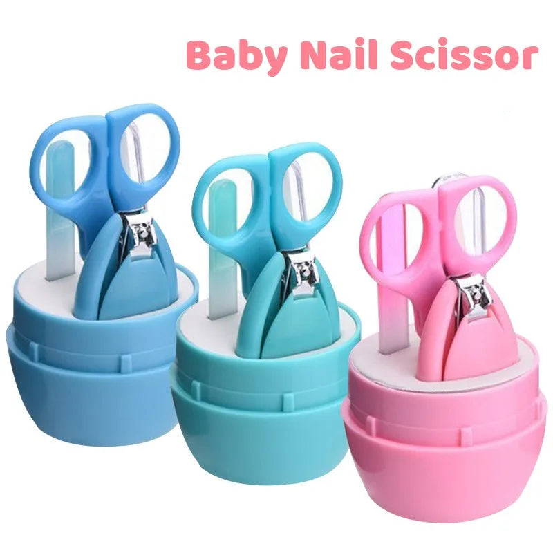 Newborn Baby Nail Care Kit - Safe Nail Scissors, Clipper & Tweezers with Portable Case
