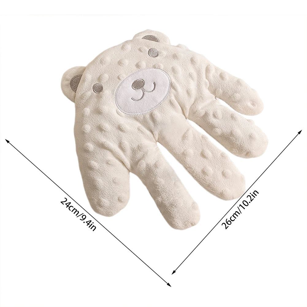 Baby Soothing Palm Sleep Pillow with Remote – Infant Calming Anti-Startle Hand Plush, 26 x 24 cm (10.2 x 9.4 in)