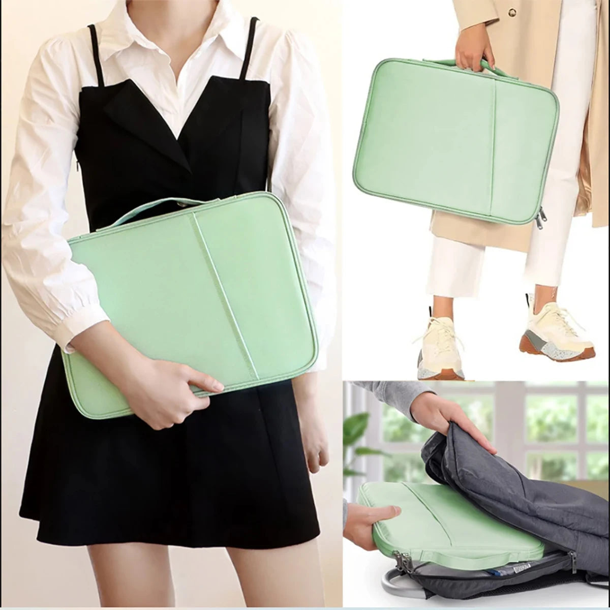 Waterproof Laptop Sleeve Handbag 11–16 Inch — MacBook, Lenovo, HP