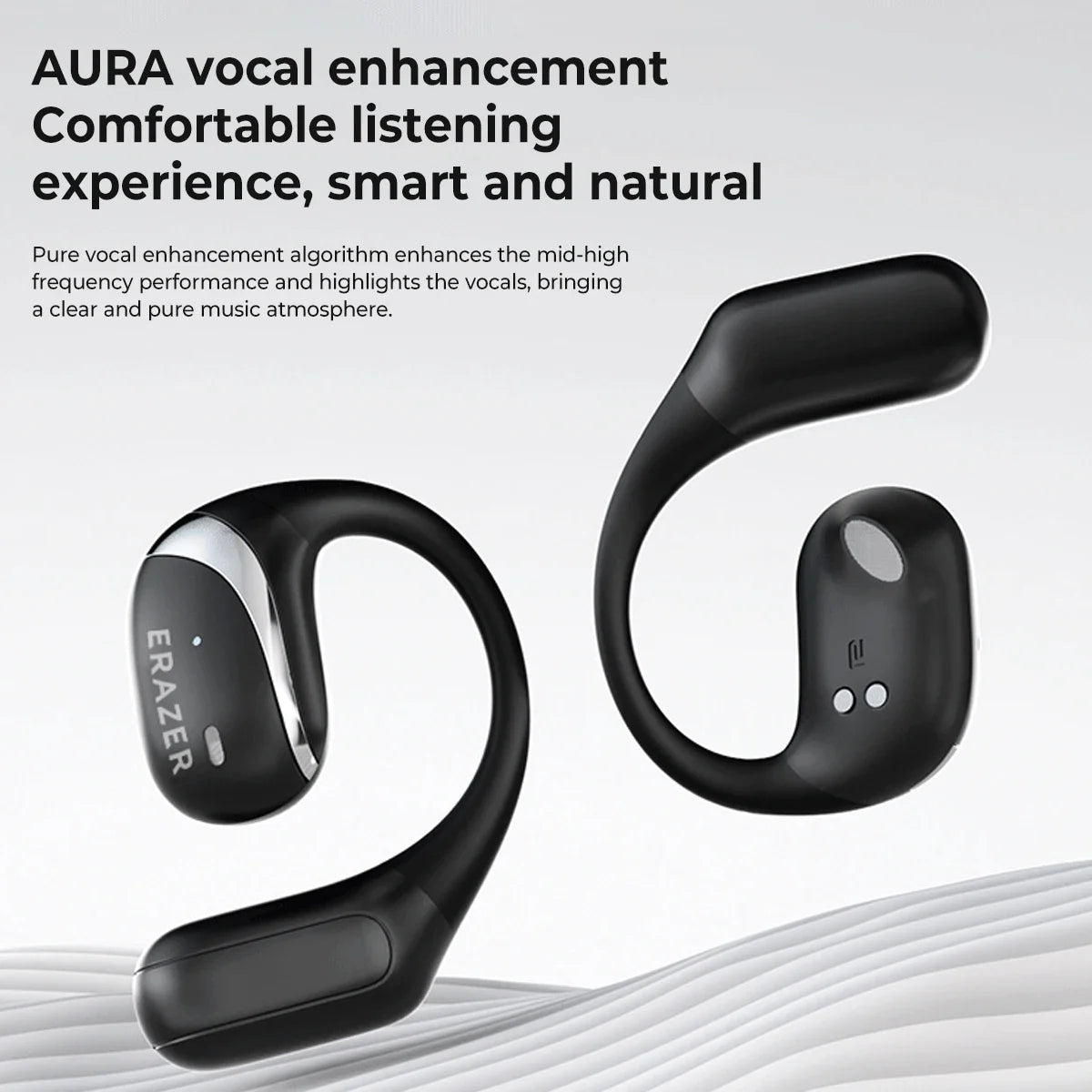 Open-Ear Wireless Bluetooth Sports Headphones HiFi Stereo with Mic Noise Reduction IPX5 Waterproof