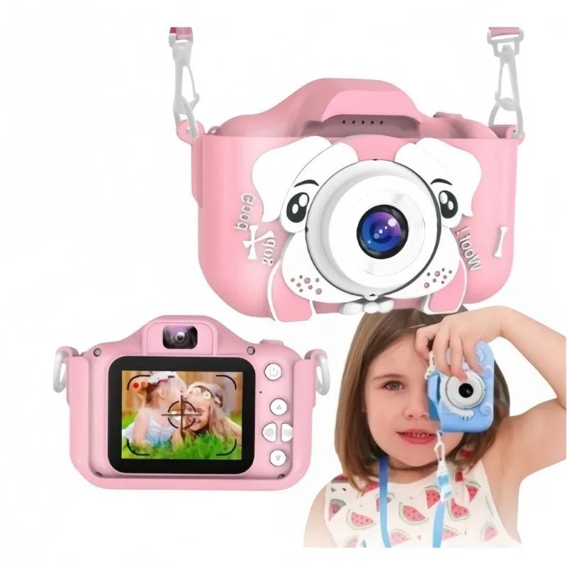 Kids Digital Camera 1080P – Rechargeable Educational Toy Camera with Optical Zoom for Boys & Girls