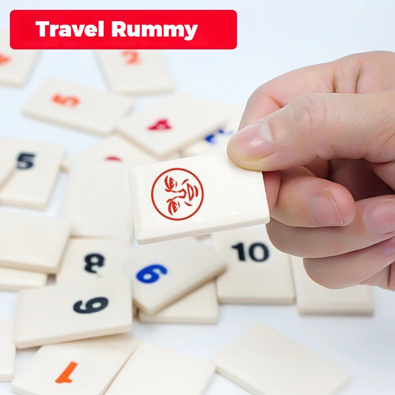 Travel Game Set: Portable Rummy, Mahjong & Number Card Games for Adults — Party & Leisure