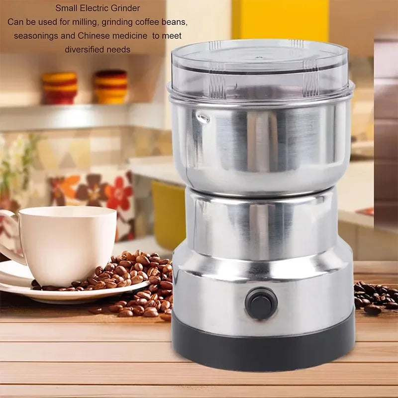4-Blade Electric Coffee and Spice Grinder – Multifunction Nut, Bean and Grain Chopper for Home Kitchen