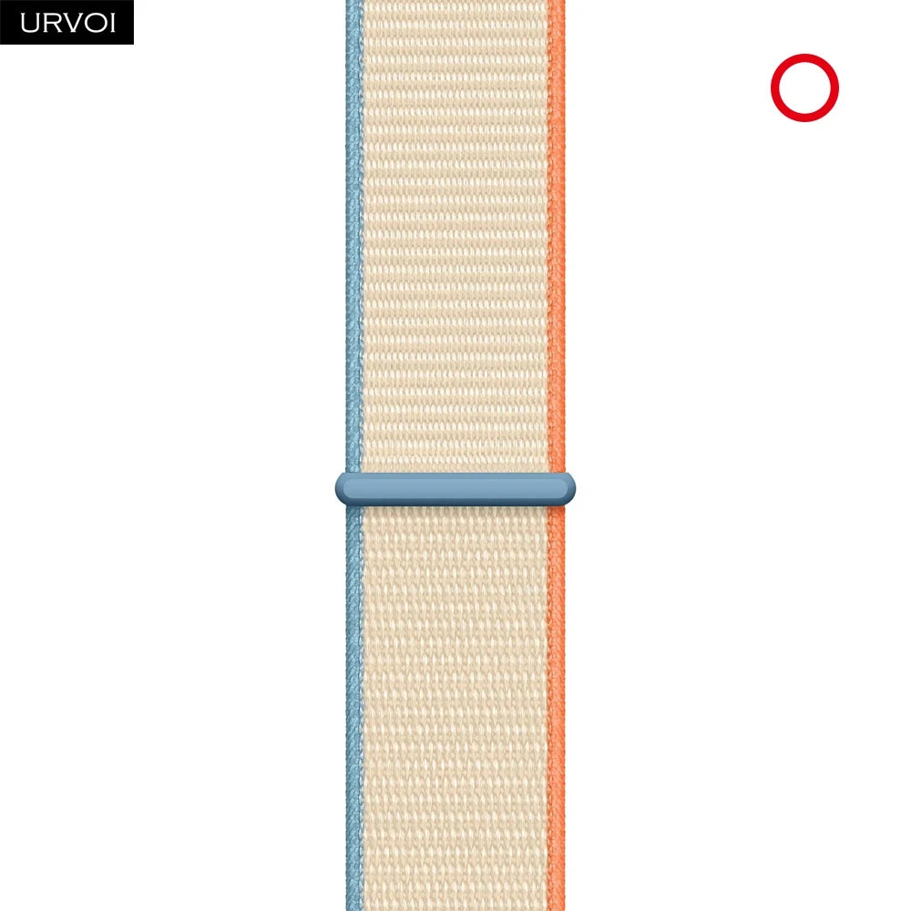 Nylon Sport Loop Band for Apple Watch — Breathable Hook & Loop Fastener — Fits 42/44/45/46/49mm