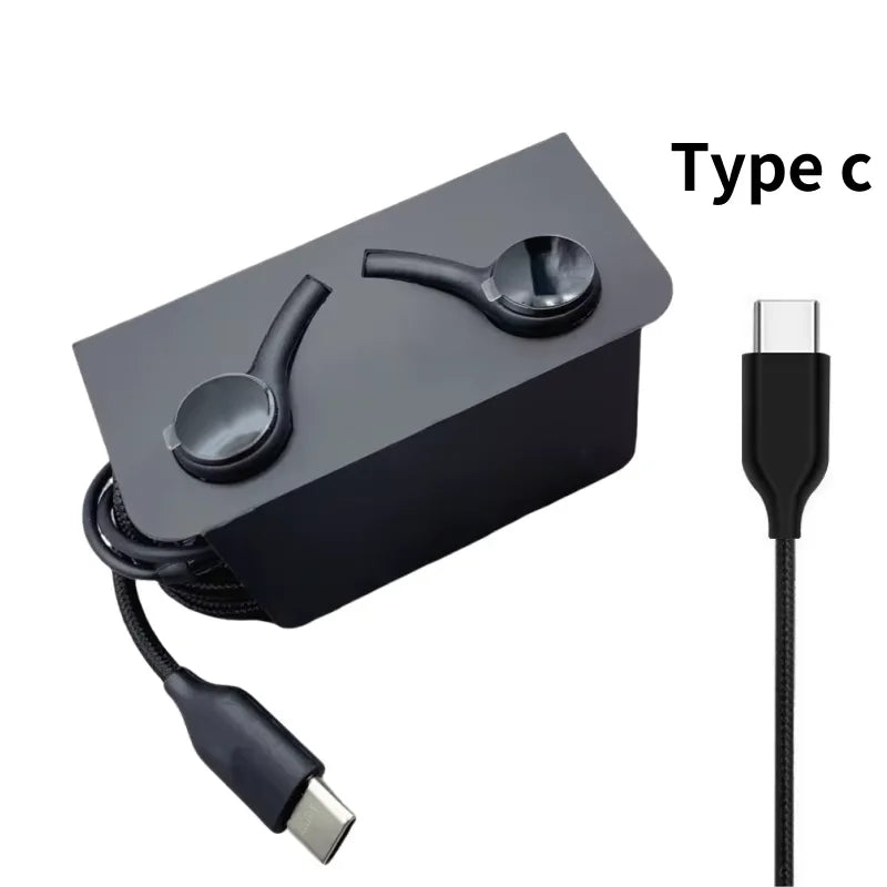USB-C & 3.5mm Wired In-Ear Earphones, Lightweight Stereo Earbuds for Phones, Tablets & Laptops
