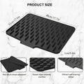 Kitchen Silicone Drain Mat for Countertops, Sinks & Refrigerators, Built-In Drainage, Easy to Clean