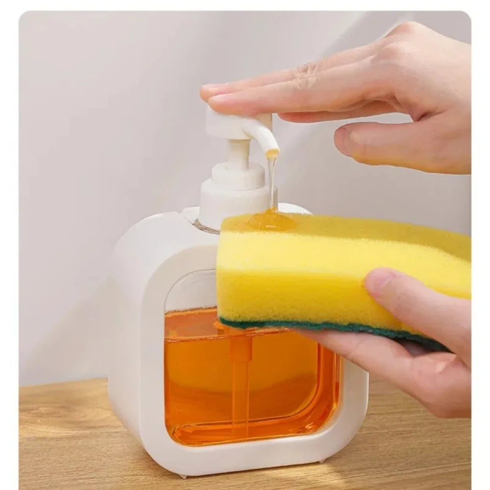Transparent Pump Soap Dispenser Bottle 300ml/500ml (10oz/17oz) Refillable for Liquid Soap, Shampoo, Shower Gel, Dish & Laundry