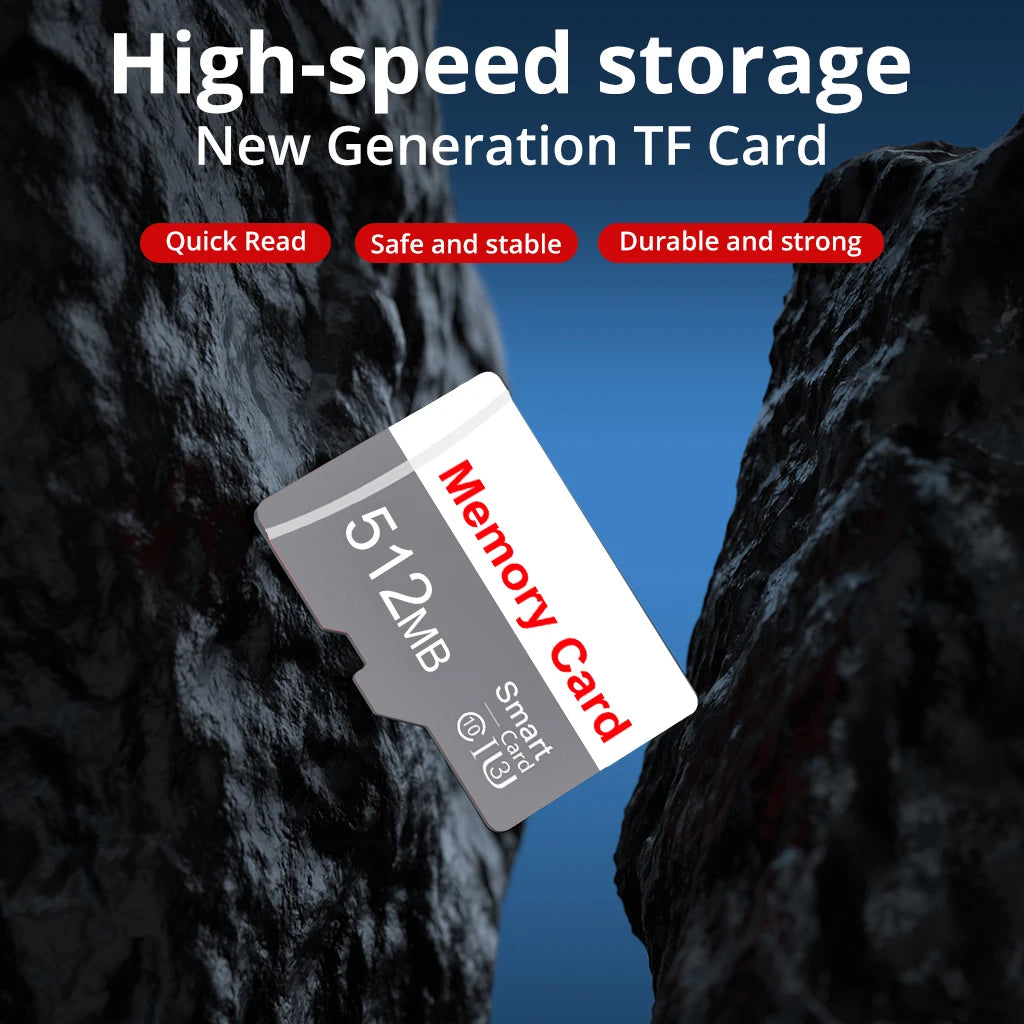 TF / Micro SD Memory Card 64MB 128MB 256MB 512MB Class 10 U3 V30 High-Speed for CCTV Camera Phone Tablet