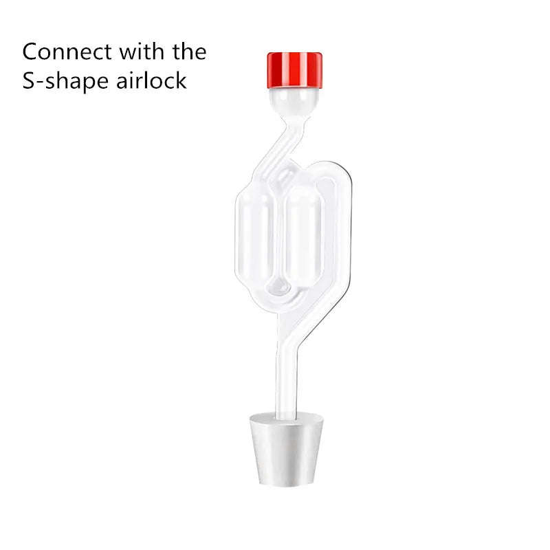 Food-Grade Silicone Tapered Stopper with Hole for Fermentation Airlock Valve Home Beer Brewing